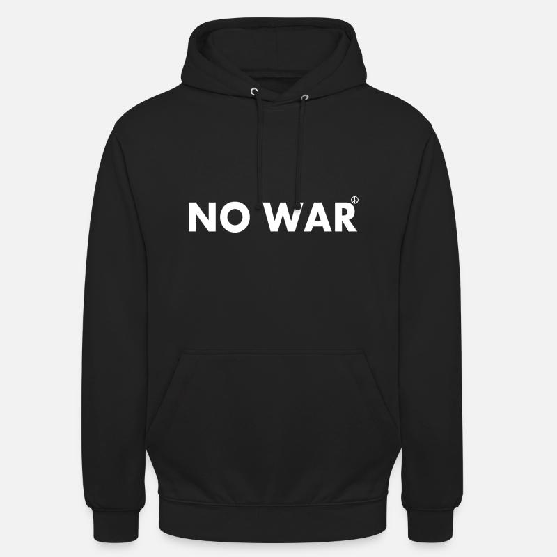 No war - Sweat-shirt à capuche unisexe - noir