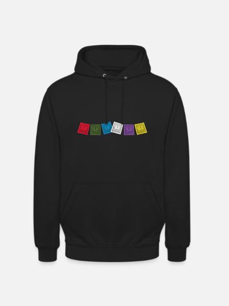 Sherpa flags - Unisex Hoodie - black