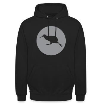 KIWI - Vogel - Neuseeland - Unisex Hoodie - Schwarz - Vorne - Alina (178cm) & Michal (187cm)