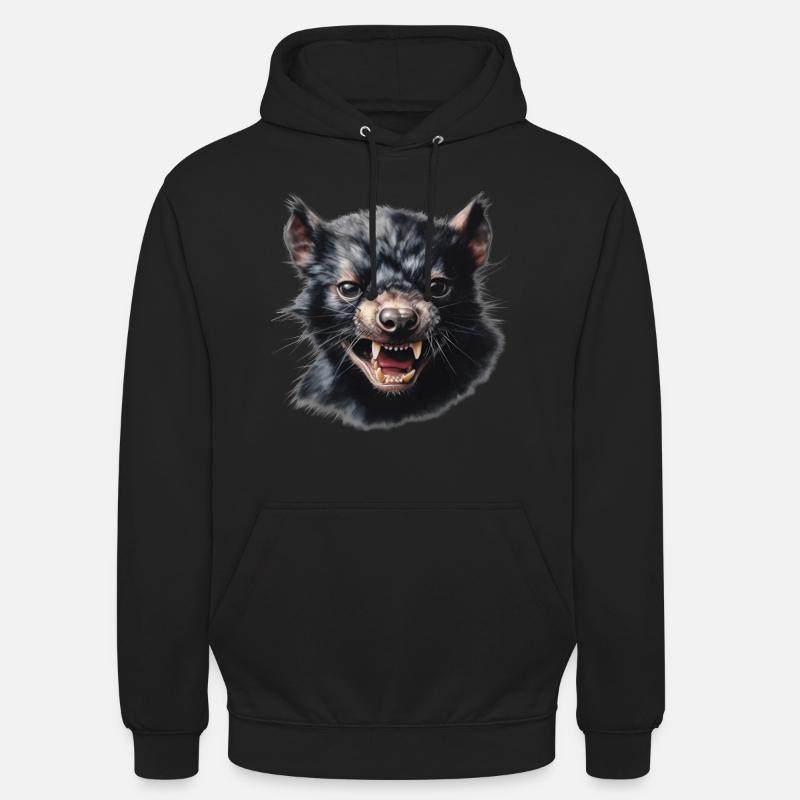 Le diable de Tasmanie imminent - Sweat-shirt à capuche unisexe - noir