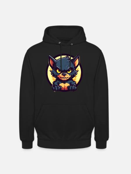 Super cute Tasmanian devil - Unisex Hoodie - black
