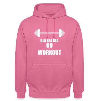 Motivation sportive - Sweat-shirt à capuche unisexe - rose - Devant - Alina (178cm) & Michal (187cm)