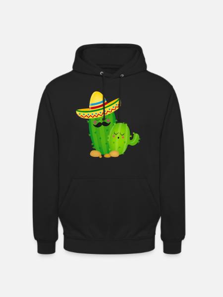 Cactus-Mexiko Shirt - Unisex Hoodie - Schwarz