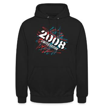 2008 Limited Edition - Unisex Hoodie - Schwarz - Vorne - Alina (178cm) & Michal (187cm)