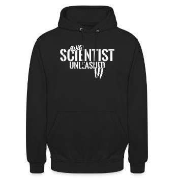 Scientifiques sauvages déchaînés - Sweat-shirt à capuche unisexe - noir - Devant - Alina (178cm) & Michal (187cm)