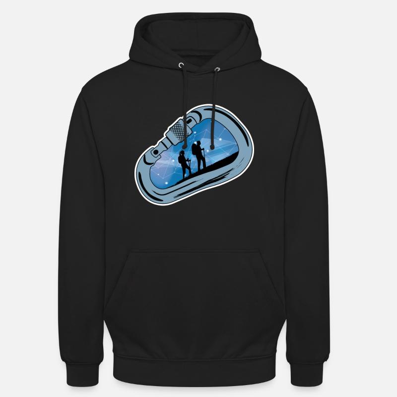 Mousqueton Randonnée - Sweat-shirt à capuche unisexe - noir