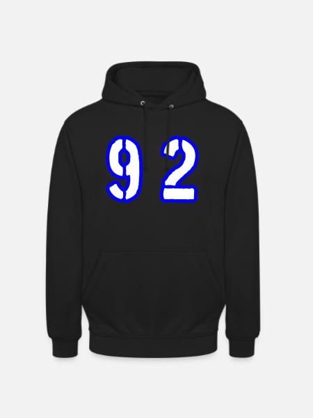 92 Number Symbol - Unisex Hoodie - black