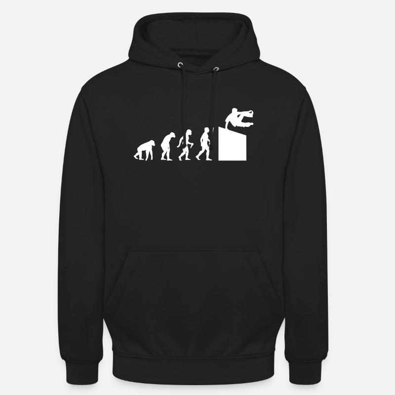 Parcour Evolution - Sweat-shirt à capuche unisexe - noir