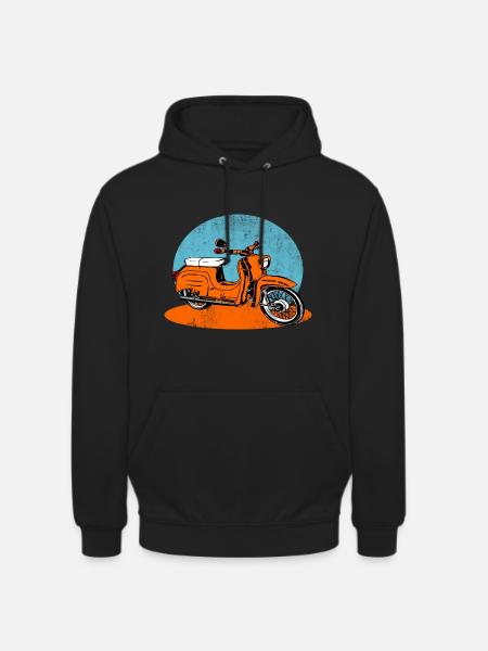 Simson Schwalbe CYCLOmoteur RDA - Sweat-shirt à capuche unisexe - noir