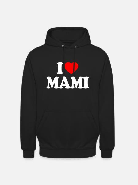 I love mami - Unisex Hoodie - black