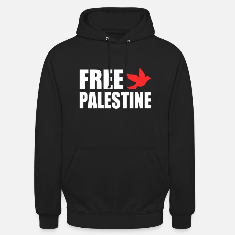 Free palestine - Sweat-shirt à capuche unisexe - noir