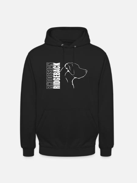 RHODESIAN RIDGEBACK Profil Chiens Wilsigns - Sweat-shirt à capuche unisexe - noir
