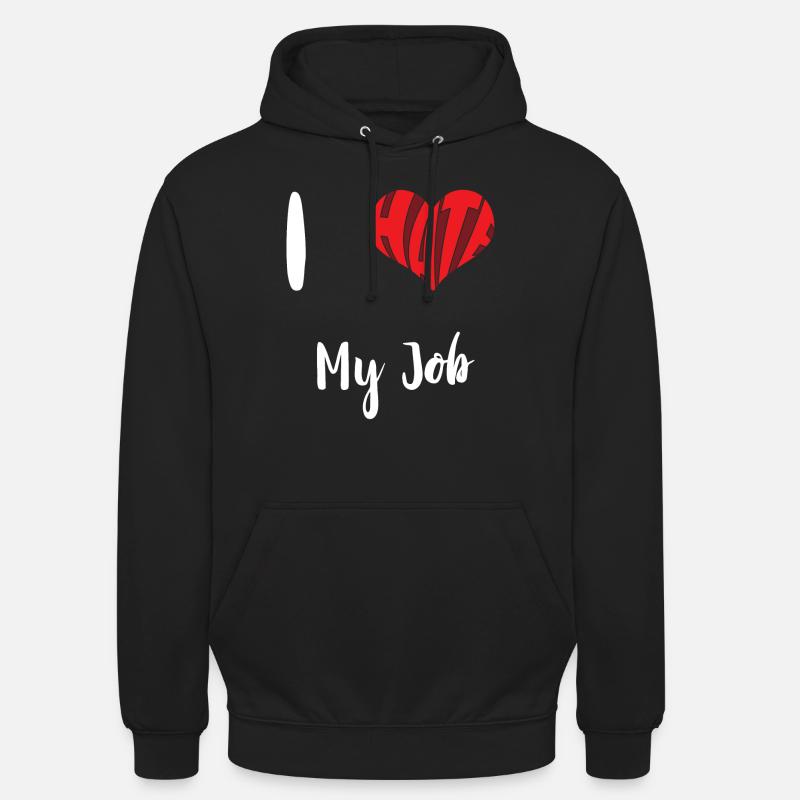 Hate My Job Stop Hate Anti Hate - Unisex Hoodie - black