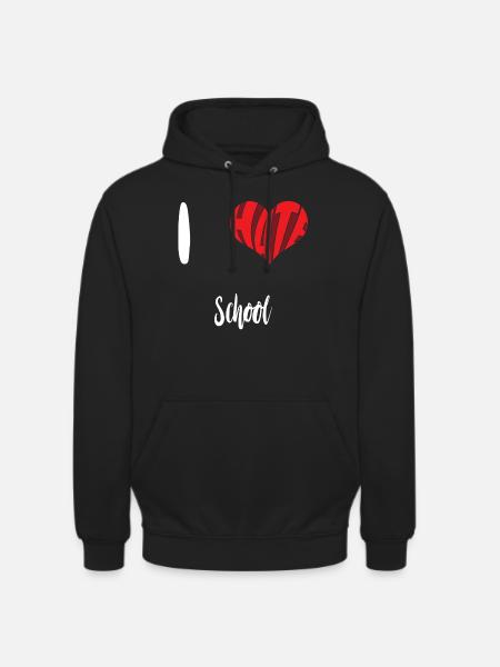 Hate School Stop Hate Anti Hate - Unisex Hoodie - black