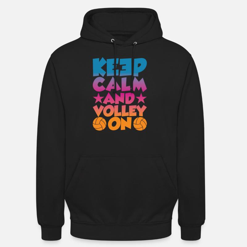 Restez calme et volez - Sweat-shirt à capuche unisexe - noir