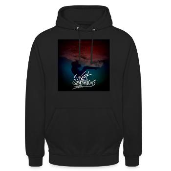 WET SENSATIONS - COVER - Sweat-shirt à capuche unisexe - noir - Devant - Alina (178cm) & Michal (187cm)