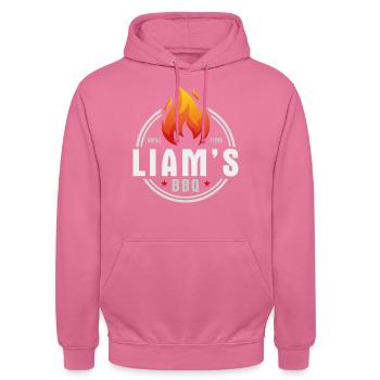 Barbecue Liams - Sweat-shirt à capuche unisexe - rose - Devant - Alina (178cm) & Michal (187cm)