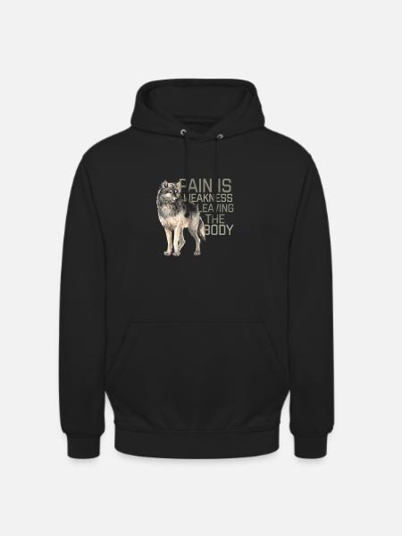 Pain is Weakness - Unisex Hoodie - black