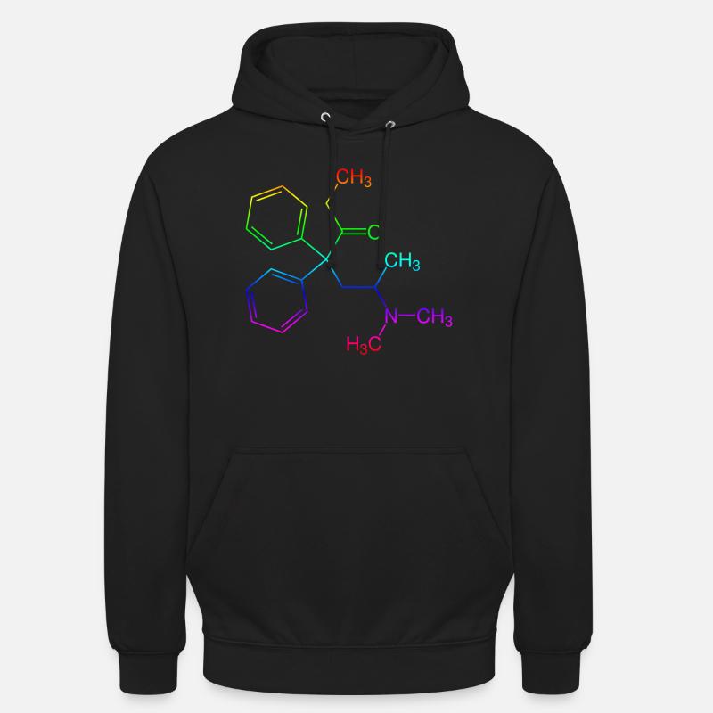 Methadone structural formula - Unisex Hoodie - black