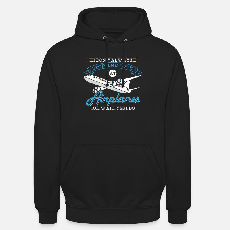 Flugzeug - Pilot, Techniker, Ingenieur Geschenk - Unisex Hoodie - Schwarz