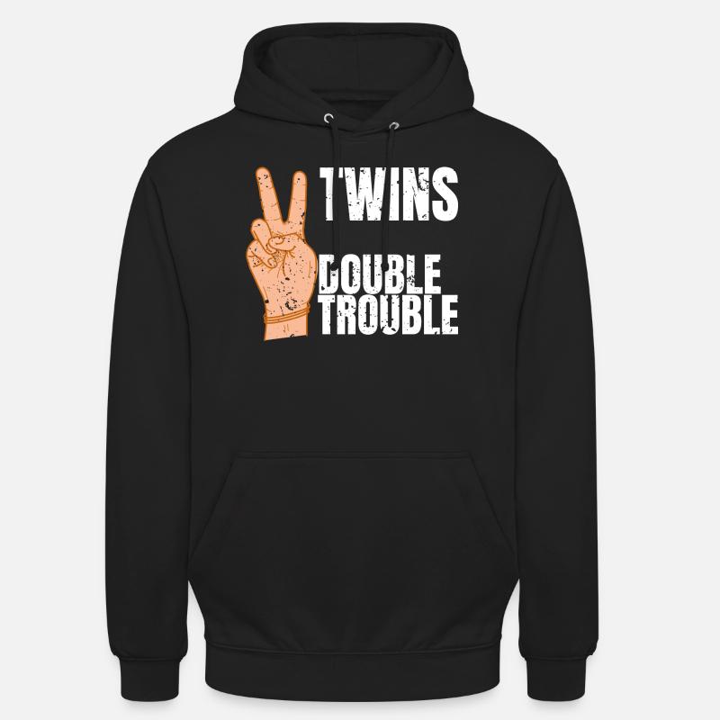 Zwillinge - Unisex Hoodie - Schwarz