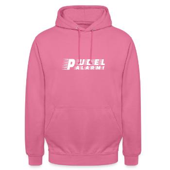 Pudel-Alarm! - Unisex Hoodie - Pink - Vorne - Alina (178cm) & Michal (187cm)