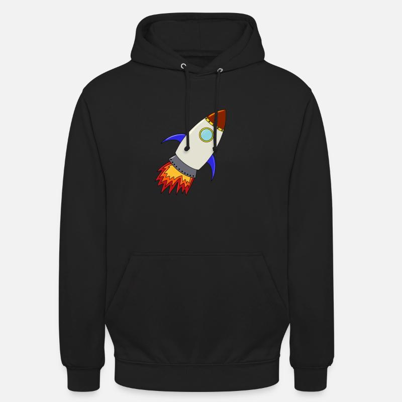 fusée - Sweat-shirt à capuche unisexe - noir