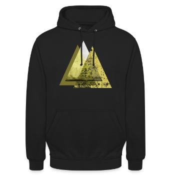 Berge und Klettern - Unisex Hoodie - Schwarz - Vorne - Alina (178cm) & Michal (187cm)