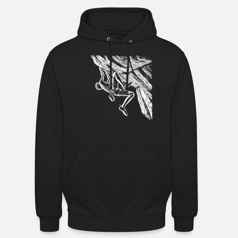 Grimper - Sweat-shirt à capuche unisexe - noir