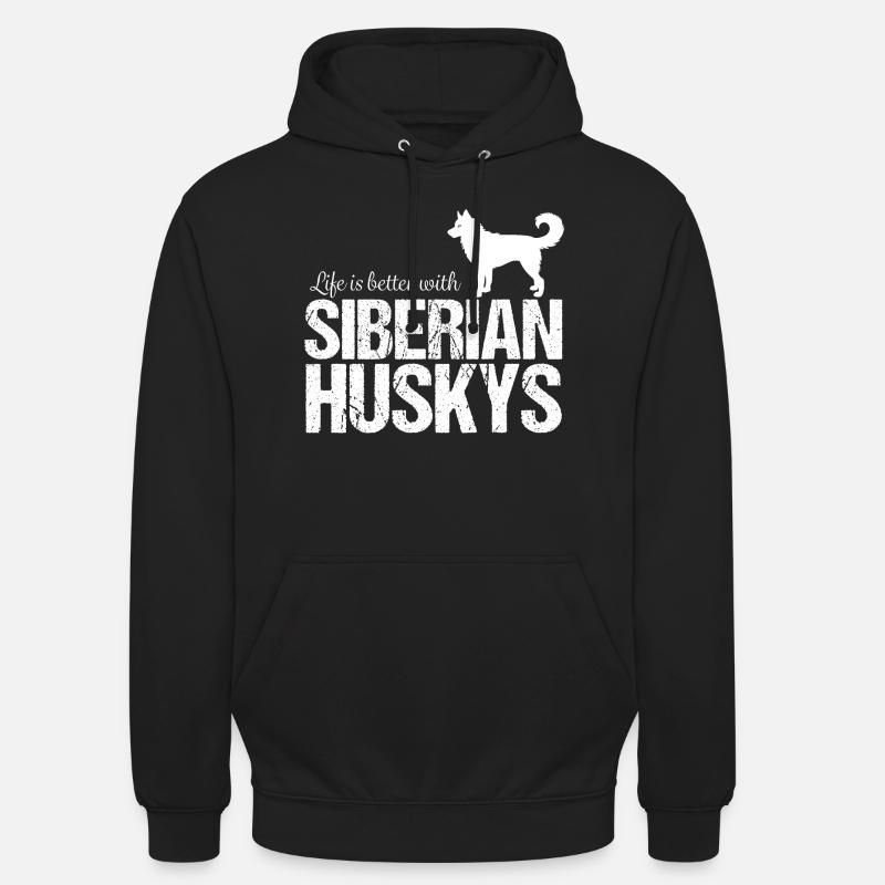 Husky Husky - Sweat-shirt à capuche unisexe - noir
