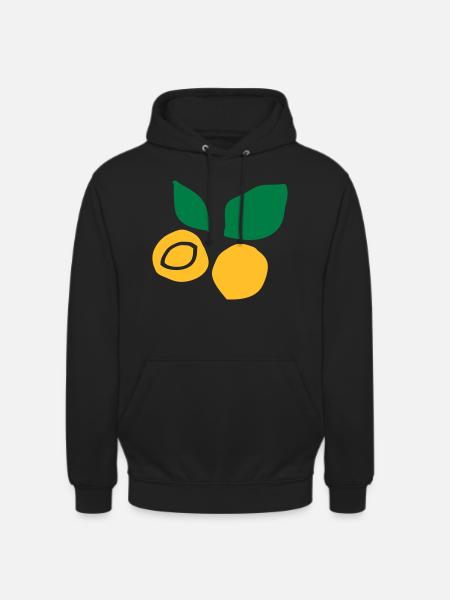 Apricot fruit c2 - Unisex Hoodie - black