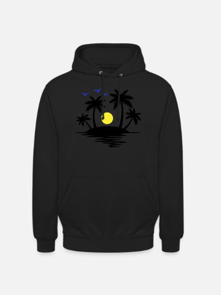 Insel Paradise - Unisex Hoodie - Schwarz