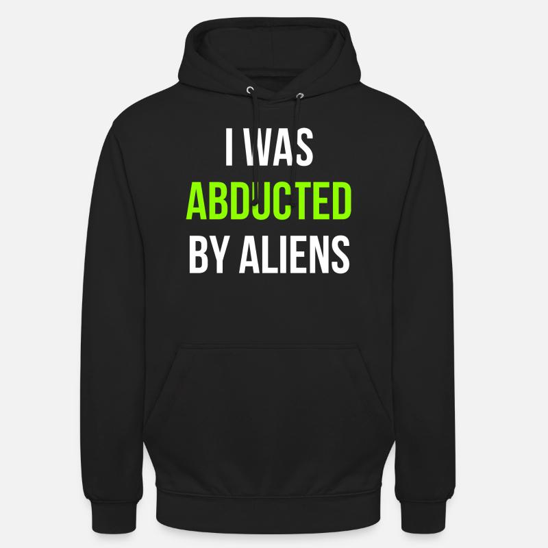 Alien UFO anglais - Sweat-shirt à capuche unisexe - noir