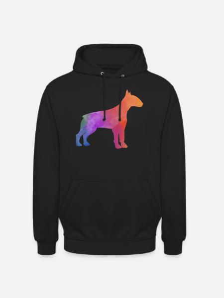BULLTERRIER bunt - Unisex Hoodie - Schwarz