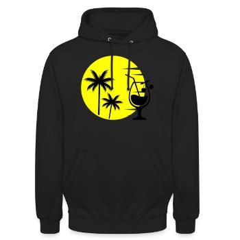 cocktail sunset - Unisex Hoodie - Schwarz - Vorne - Alina (178cm) & Michal (187cm)