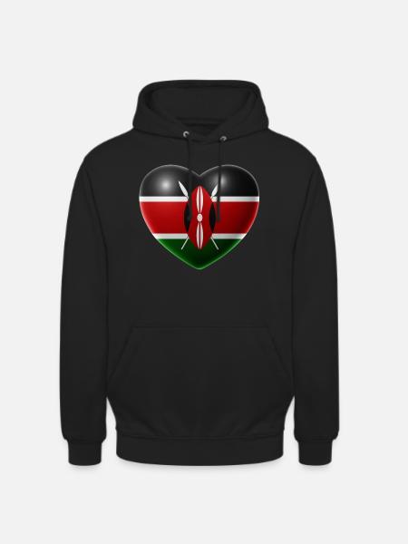 Heart (Kenya / Kenya) - Unisex Hoodie - black