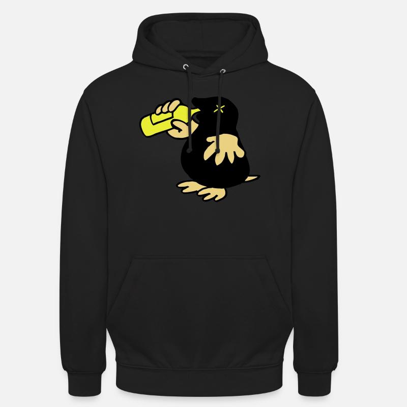 Mole Saufwurf - Sweat-shirt à capuche unisexe - noir