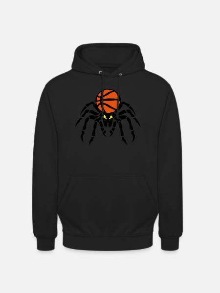 basketball spider spider spinner flask - Unisex Hoodie - black