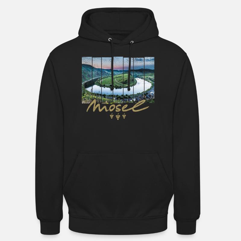 Moselle Bremm avec Moselle Souvenir - Sweat-shirt à capuche unisexe - noir