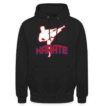 Karate Combat Sport - Unisex Hoodie - black - Front - Alina (178cm) & Michal (187cm)