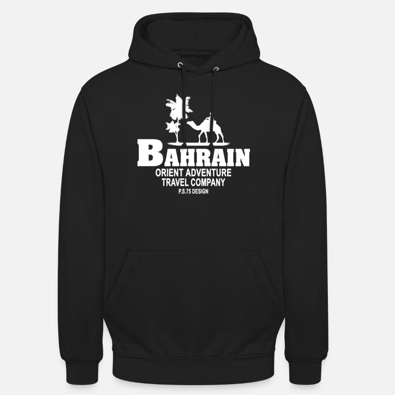 Bahrain - Kamel - Karawane - Dromedar - Unisex Hoodie - Schwarz