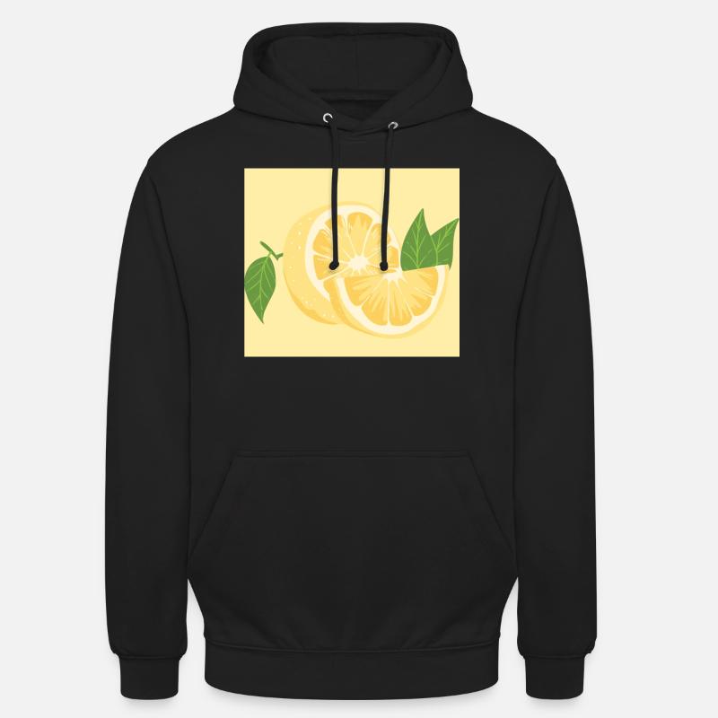 Citron citron - Sweat-shirt à capuche unisexe - noir