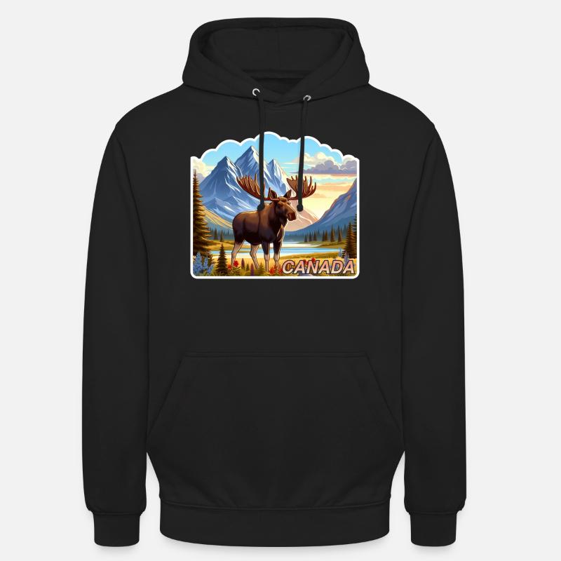 Canada 15 - Sweat-shirt à capuche unisexe - noir