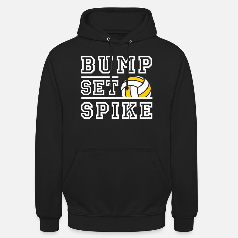 Bump Set Spike - Farbwechsel möglich - Unisex Hoodie - Schwarz