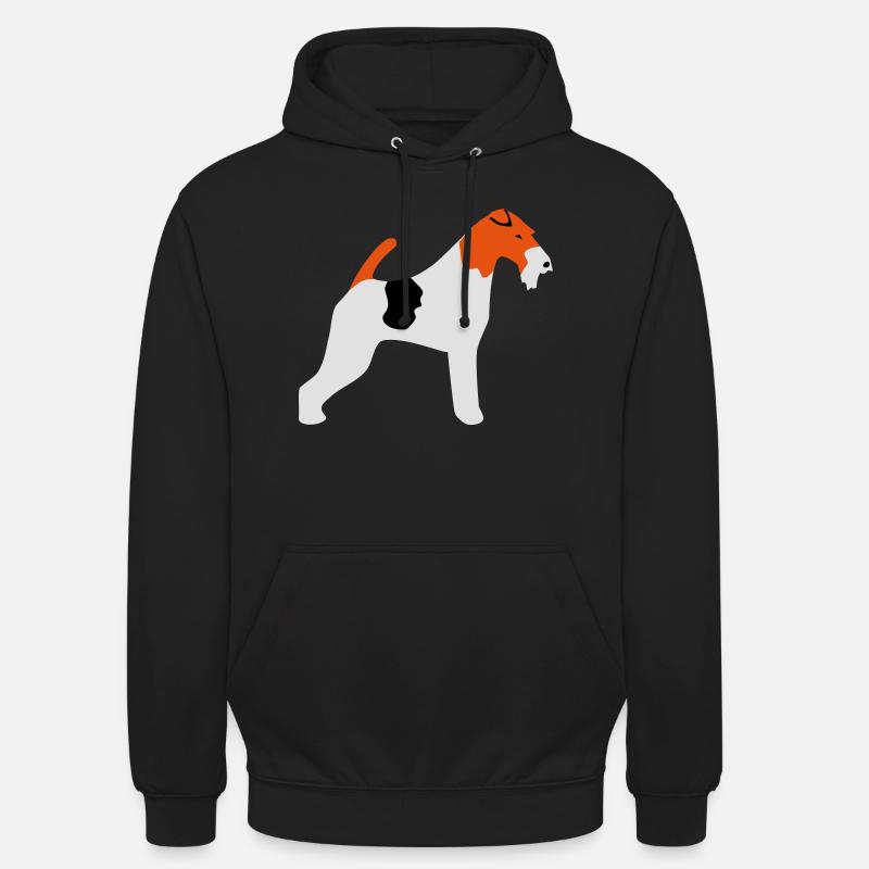 Fox terrier - Sweat-shirt à capuche unisexe - noir