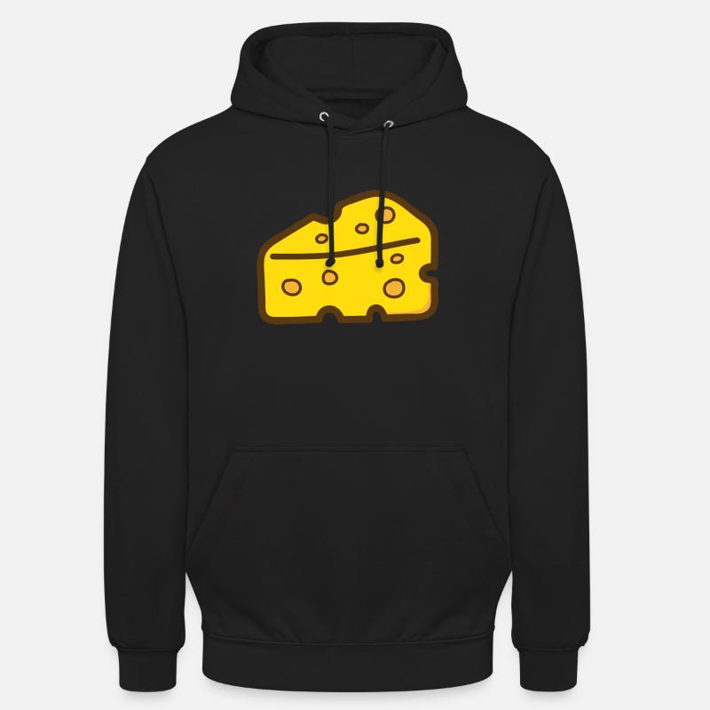 Tout le fromage ou le fromage - Sweat-shirt à capuche unisexe - noir