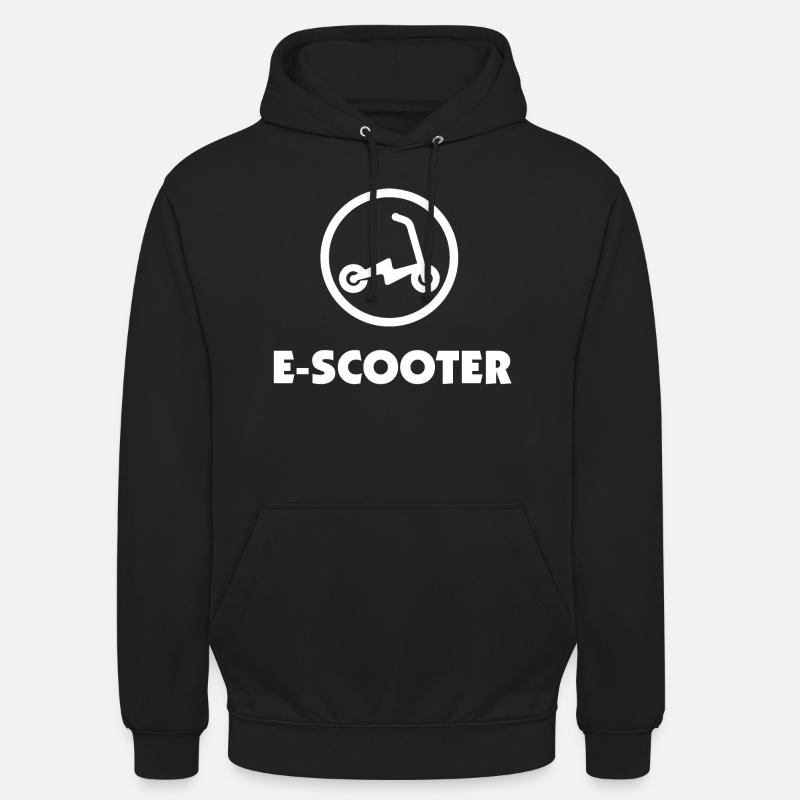 E-Scooter E-Roller Scooter - Sweat-shirt à capuche unisexe - noir