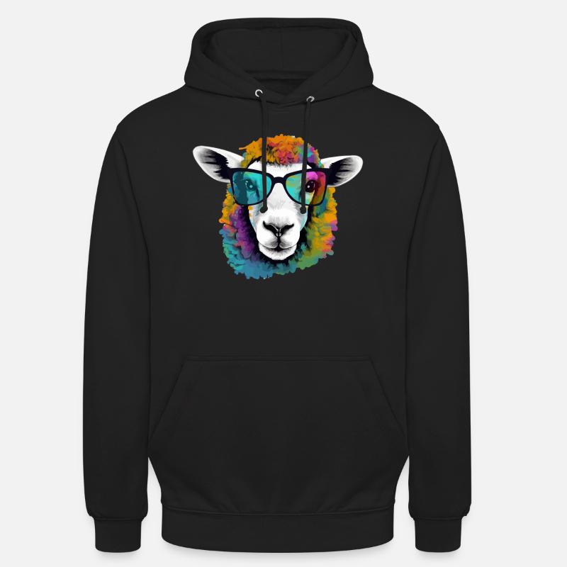 Mimou le mouton - Sweat-shirt à capuche unisexe - noir