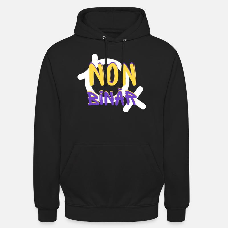 NON BINARY Identity - Unisex Hoodie - black