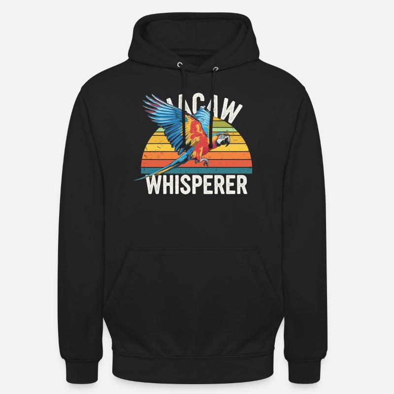 Conception d’amoureux des perroquets - Sweat-shirt à capuche unisexe - noir